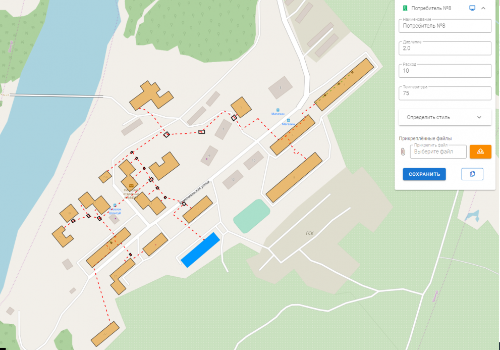 Цифровой двойник теплосетей UNILIGHT